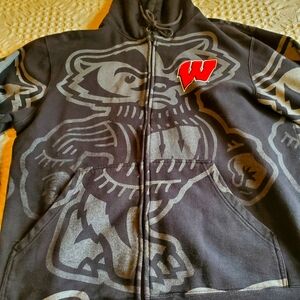 Wisconsin Badgers football team hoodie sweatshirt men's L-XL